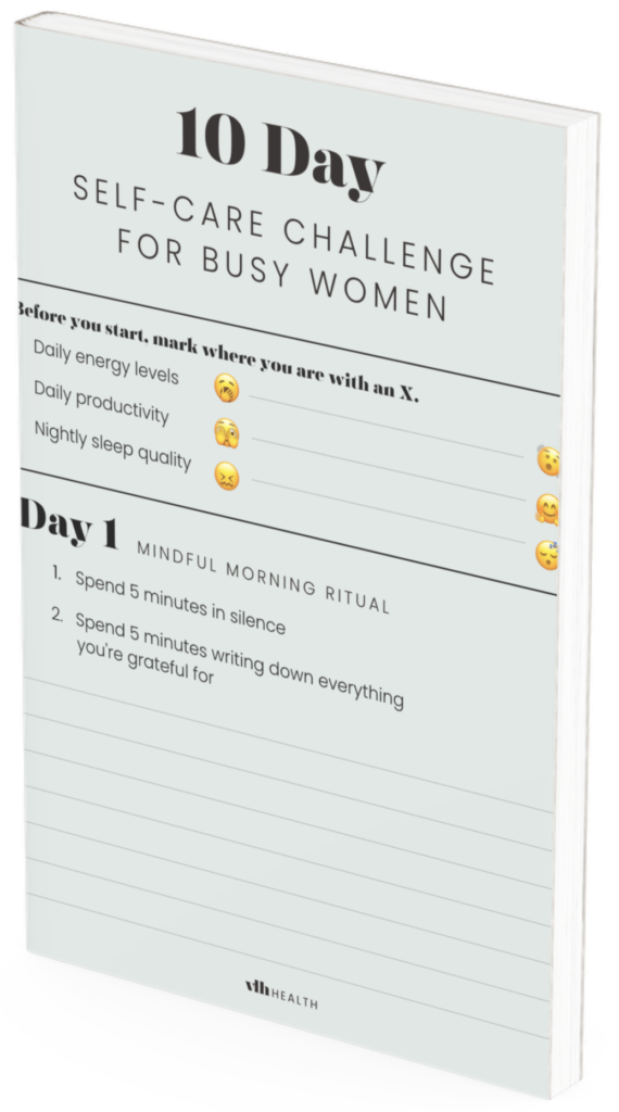 10 Day Self-Care Challenge For Busy Women free workbook download