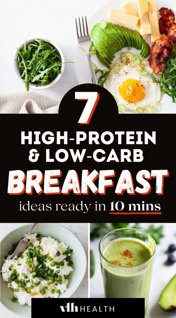 7 High-Protein Low-Carb Breakfast Ideas Ready in 10 Minutes Pin 1