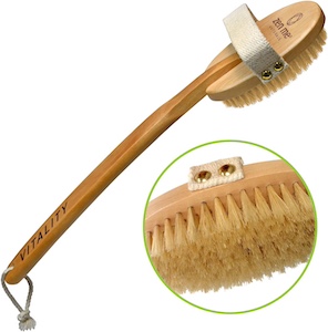 how to use a dry body brush