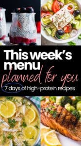 High Protein Meal Prep Ideas for the Week: 7 Days of Healthy Recipes & Shopping List