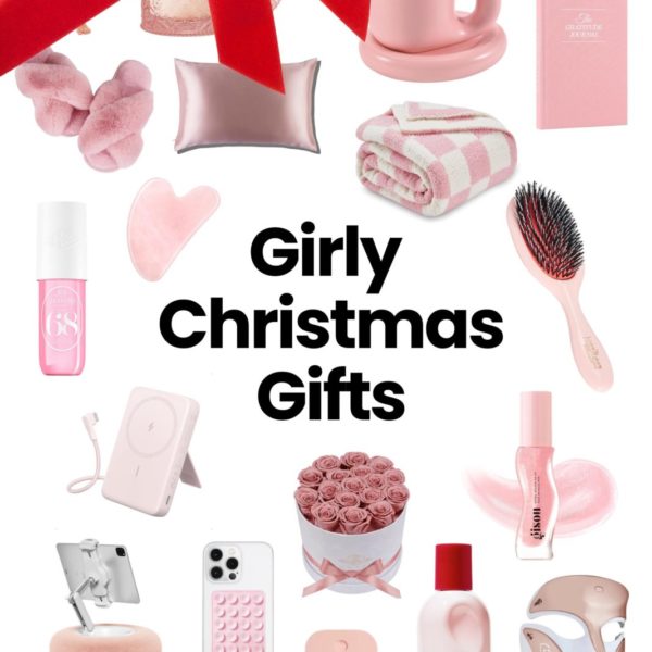 Girly Christmas Gifts – Pink gift baskets, girly gift ideas, and Christmas wish list inspiration for her