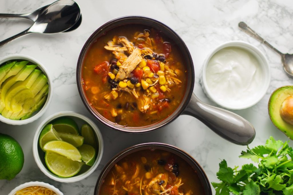 A bowl of delicious Instant Pot chicken soup perfect for high-protein and instant pot chicken recipes.