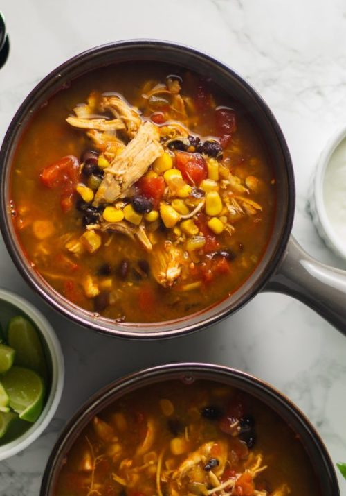 A bowl of delicious Instant Pot chicken soup perfect for high-protein and instant pot chicken recipes.