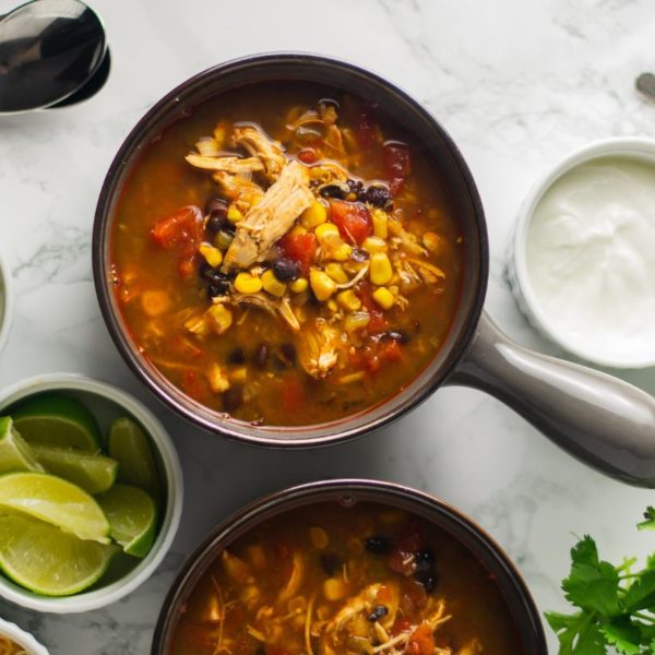 A bowl of delicious Instant Pot chicken soup perfect for high-protein and instant pot chicken recipes.