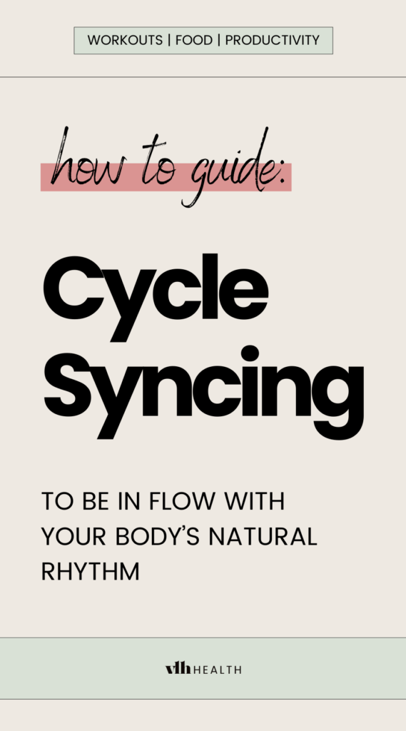 cycle syncing guide