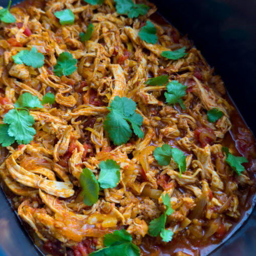 slow cooker chicken tinga