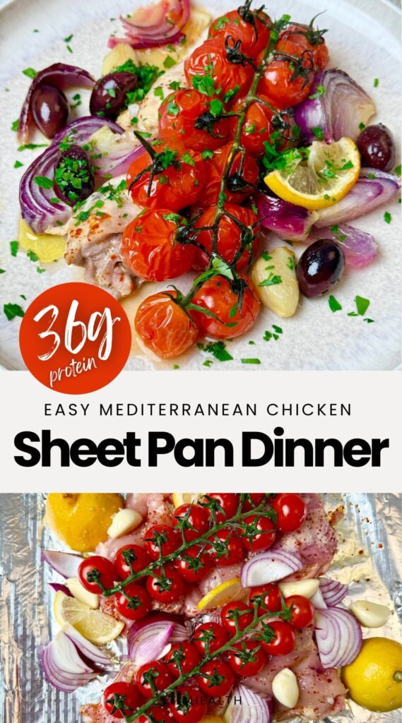 Easy Mediterranean Chicken Sheet Pan Dinner Recipe