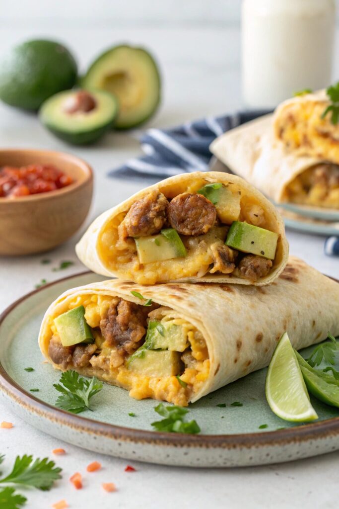 low carb breakfast burrito