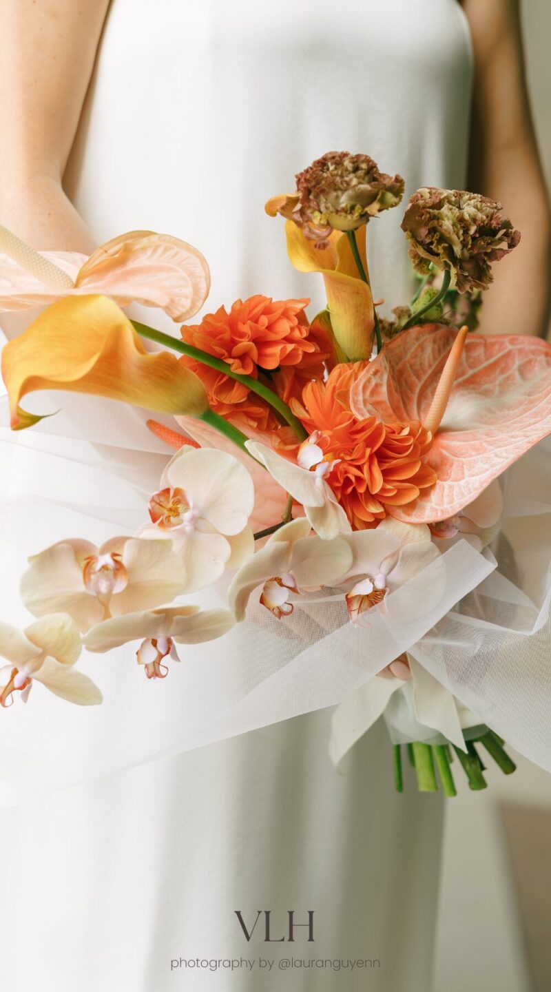 wedding bouquet orchids