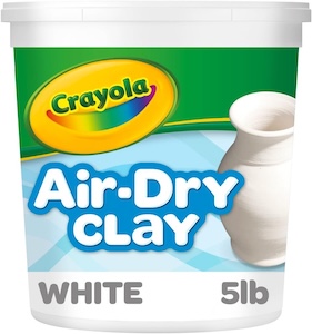 a tub of Crayola Air clay