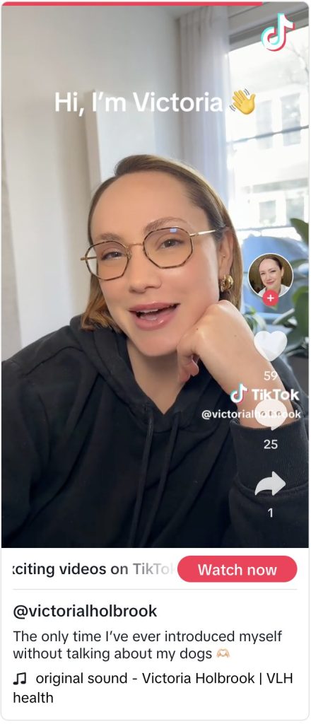 @victorialholbrook tiktok screenshot