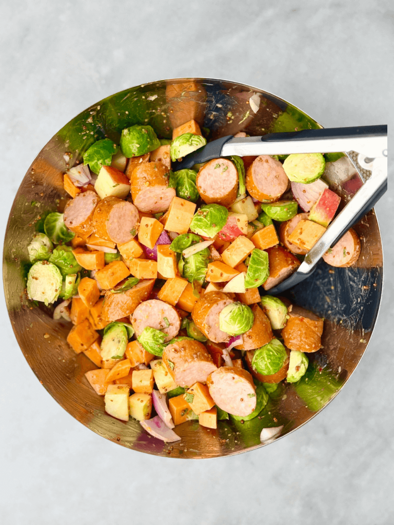 Sausage And Veggie Sheet Pan