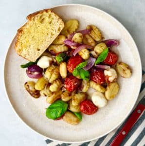 Sheet Pan Caprese Gnocchi