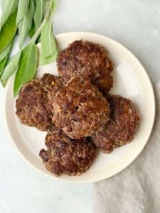 Homemade Beef Breakfast Sausage Patties with Maple & Herbs