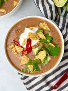 Creamy High-Protein Black Bean Soup