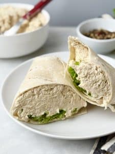 Rotisserie Chicken Salad Wrap With Caesar Dressing