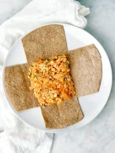 High Protein Buffalo Chicken Wrap Meal Prep