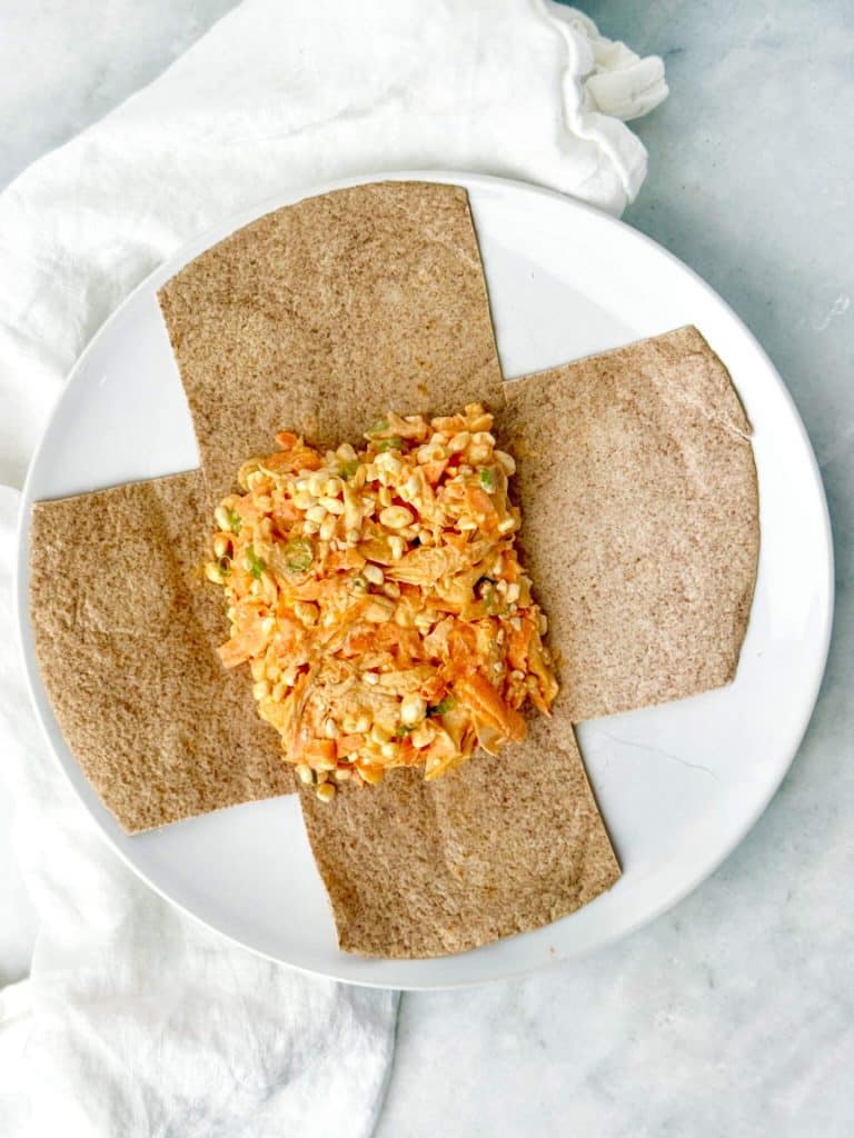 High Protein Buffalo Chicken Wrap Meal Prep