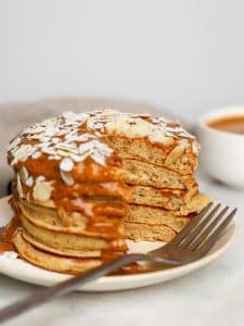 Almond Croissant Protein Pancakes