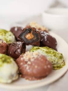 Chocolate Covered Stuffed Dates (3 Ways)