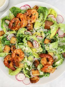 Spring Caesar Salad with Tarragon Lemon Dressing