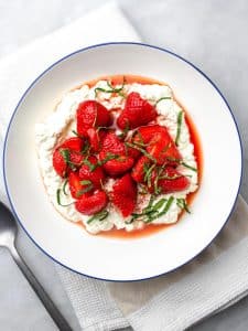 Cottage Cheese Bowl with Macerated Strawberries