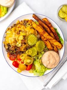 High-Protein Burger Bowl