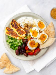 High-Protein Mediterranean Breakfast Plate