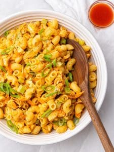 High-Protein Buffalo Chicken Pasta Salad
